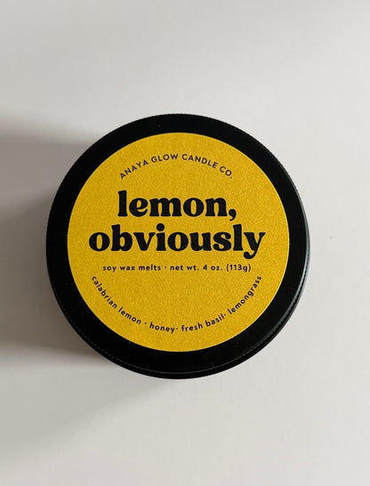 Lemon, Obviously — Soy Wax Melts