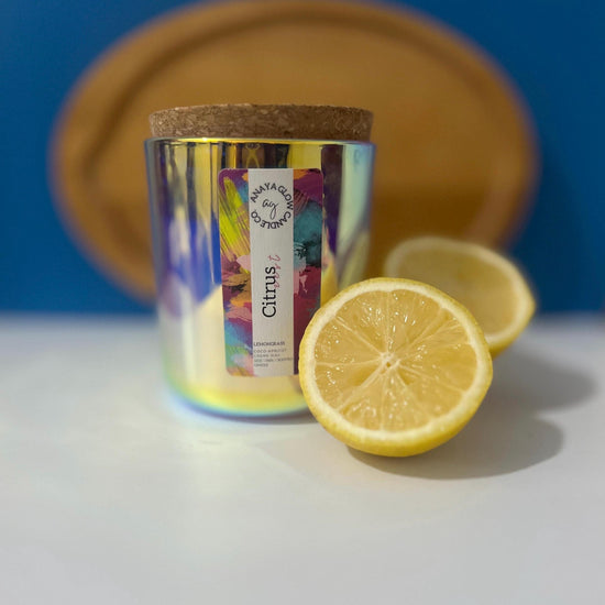 Citrus Zest | Lemon & Lemongrass Candle | Bright and Fresh | Hand-Poured | Eco-Friendly | 12 oz